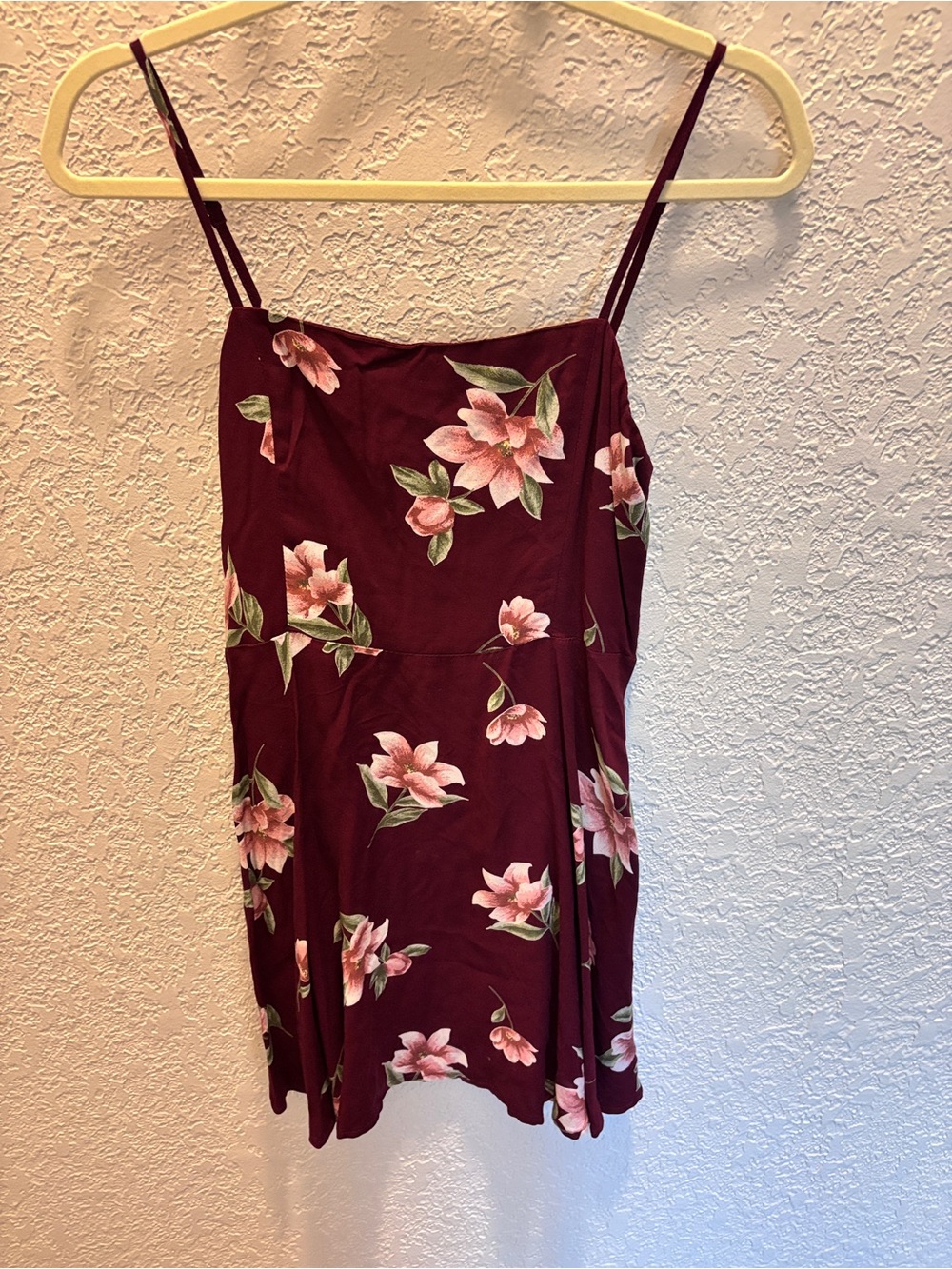 F21 - magnolia floral dress in Burgundy
